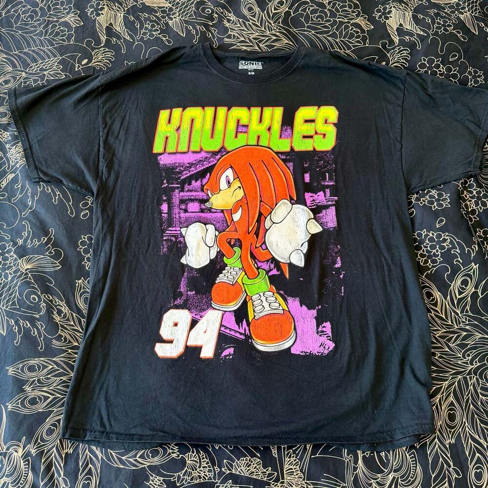 Sonic The Hedgehog Knuckles 94 Girls Oversized T-Shirt